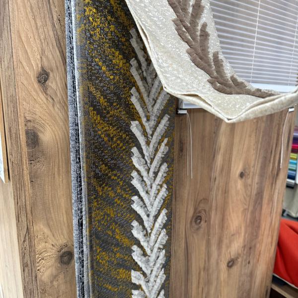 Jakarlı Dokulu Fon Perde